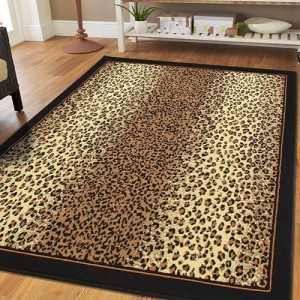 Bloomsbury Market Prejean Cheetah Animal Print Leopard Brown Indoor/Outdoor Area Rug   
